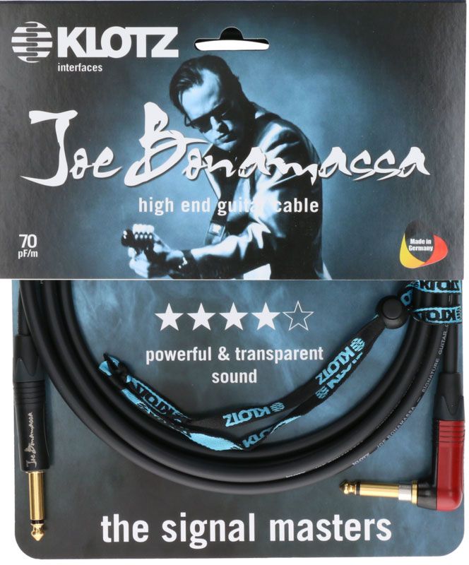 Joe Bonamassa Guitar 4,5M Jack Mono - Silent Plug Coudé,
