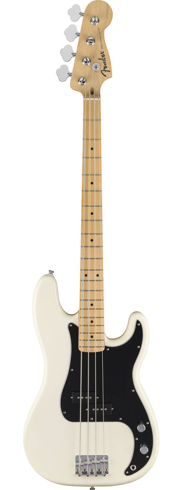 Standaard Precision Bass MN zwarte slagplaat Olympic White