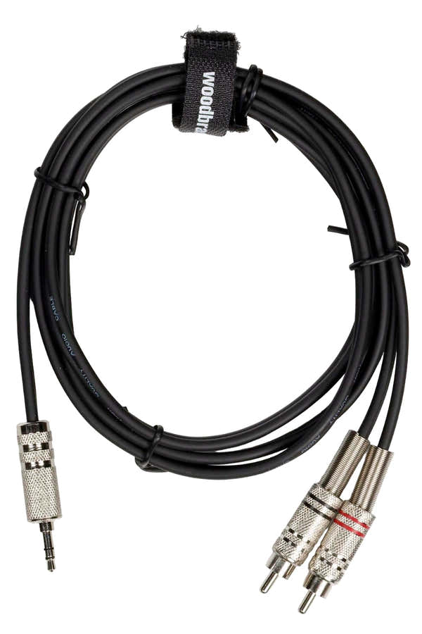 Câble Mini Jack Stéréo / 2 RCA Mâle - 1,5 m - AC20