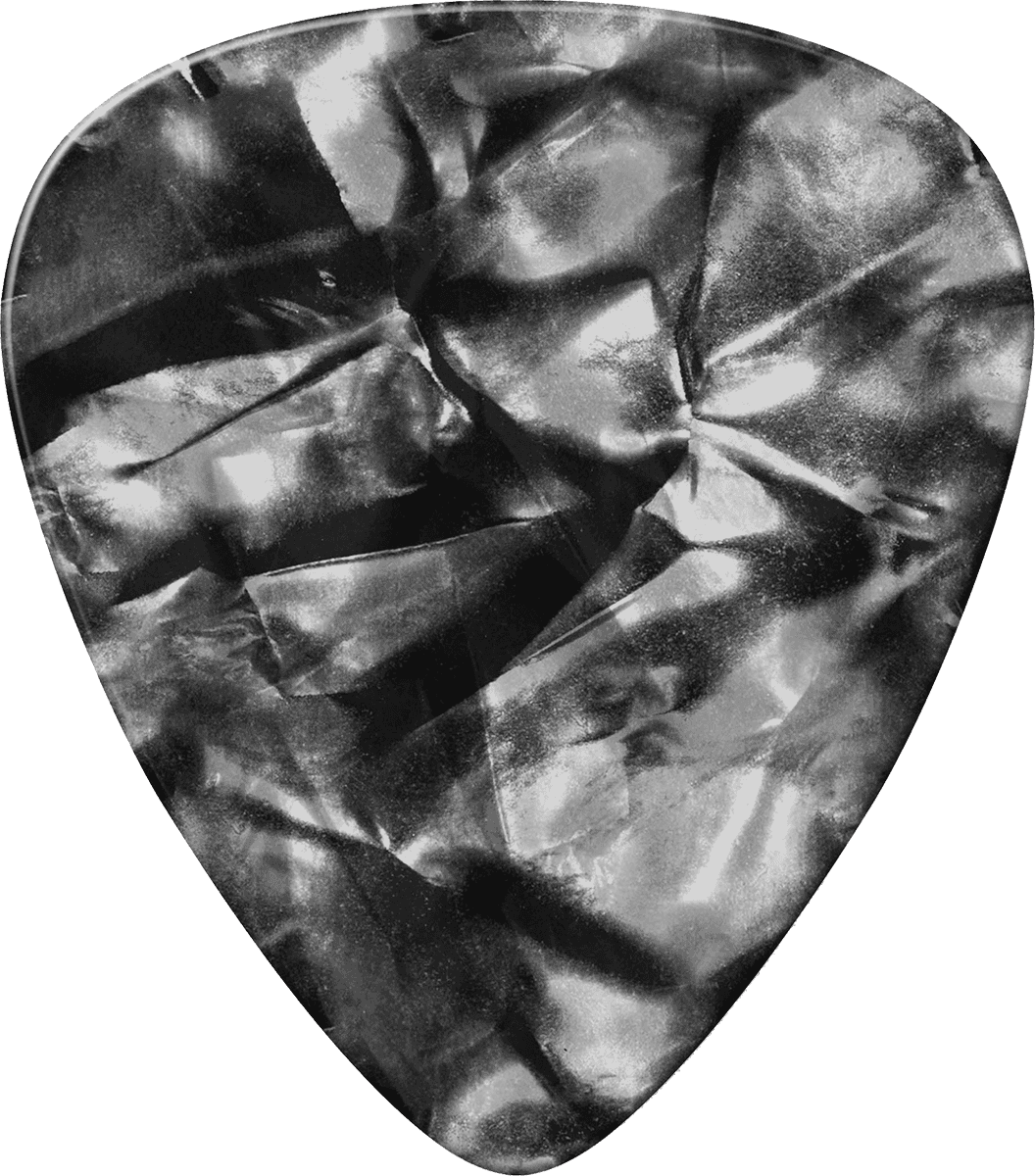 12 x Thin Celluloid Black Perloid