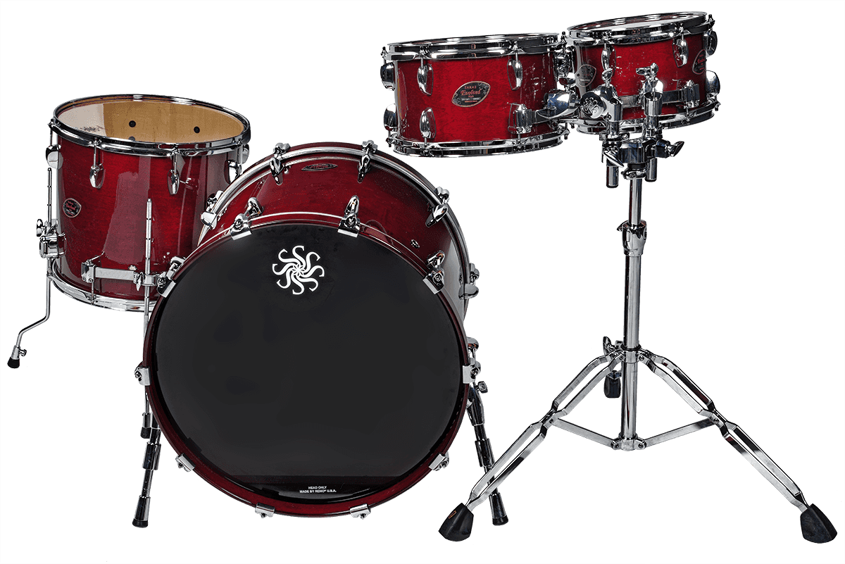 Kit Evolved Esdoorn Standard 22" 4 Trommels Wijn