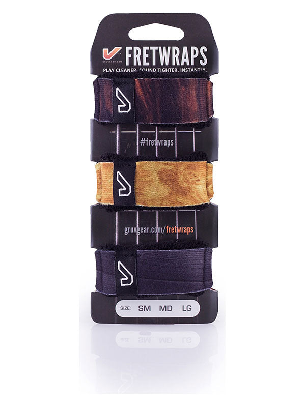 FretWraps 3-Pack Wood - Small
