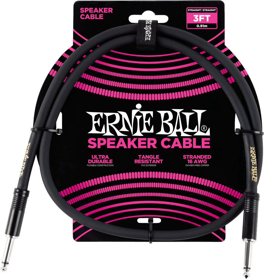 Ernie Ball Câble Speaker Classic 91cm Noir