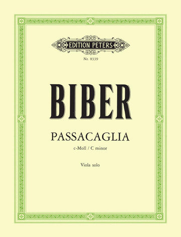 Biber H.i.f. - Passacaglia C-moll - Viola Solo