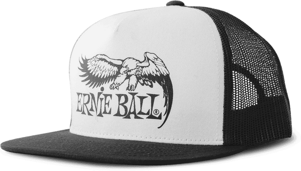 Ernie Ball Casquette Noir et Blanc Logo Aigle EB Noir