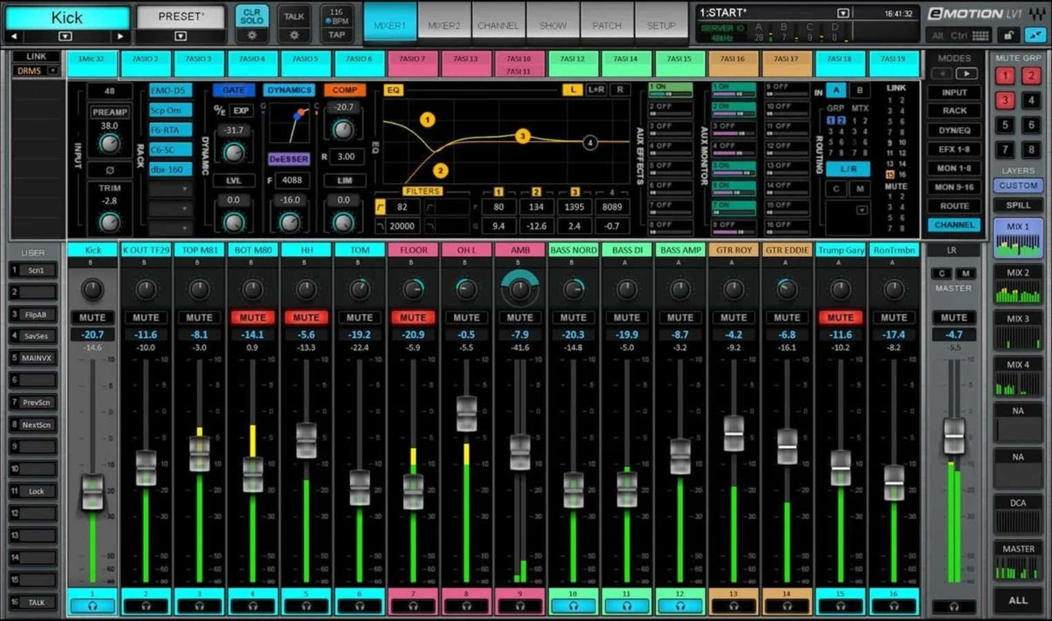 Emotion LV1 Live Mixer 32 ST CH