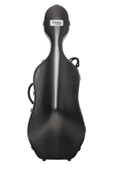 BAM Cellokoffer 4/4 Classic + Wieltjes - Zwart