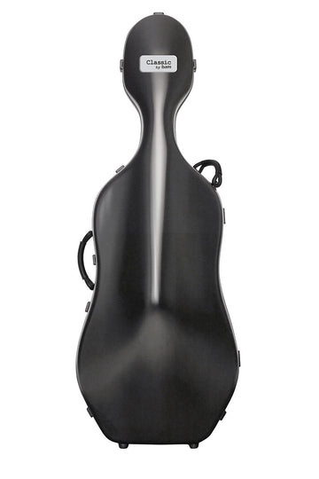 Cellokoffer 4/4 Classic + Wieltjes - Zwart