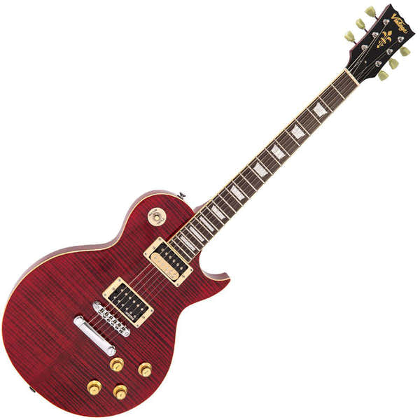 V100Twr Flamed Maple Thru Wine Red