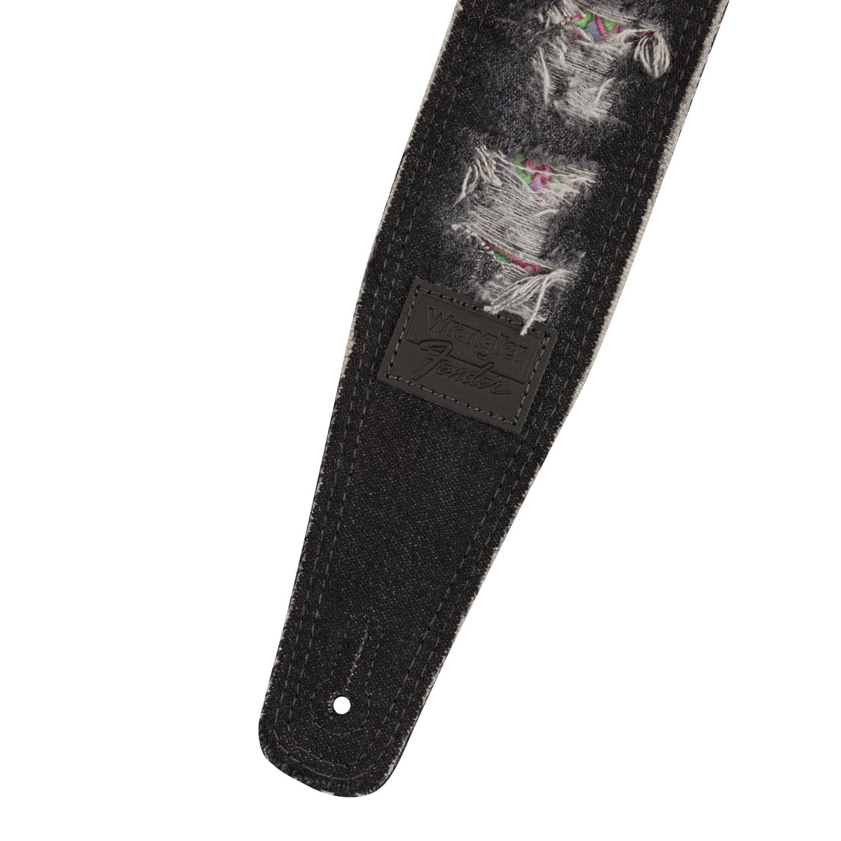 X Wrangler Gescheurde denimriem Zwart