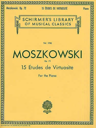Moritz Moszkowski Fifteen Etudes Virtuositie Op.72 - Piano Solo
