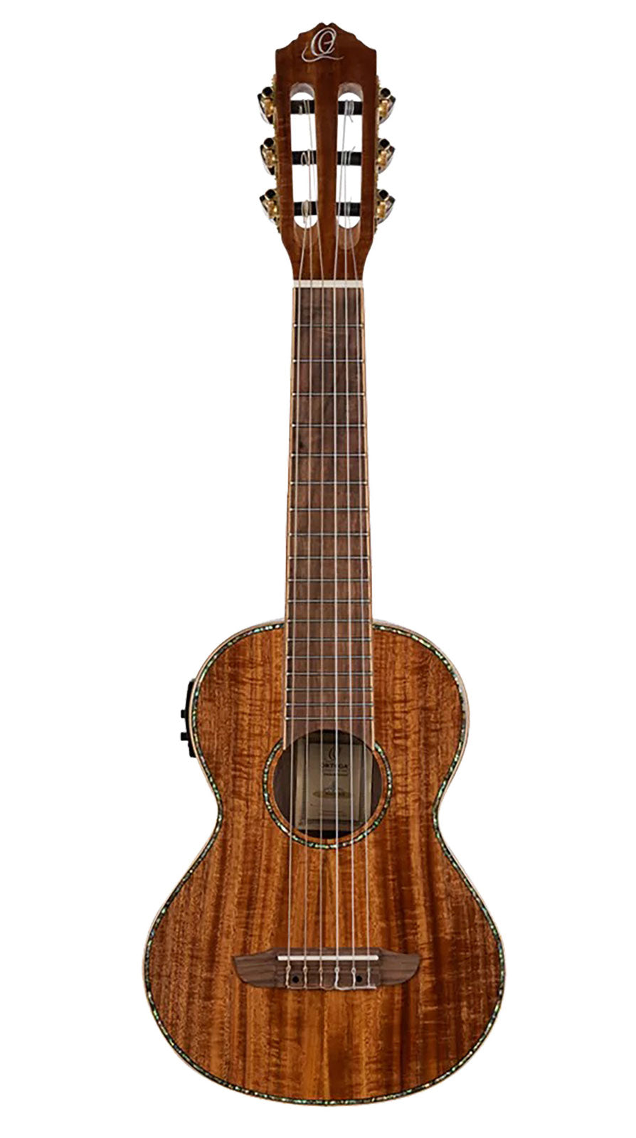 Ortega Guitalele van massief acacia EQ