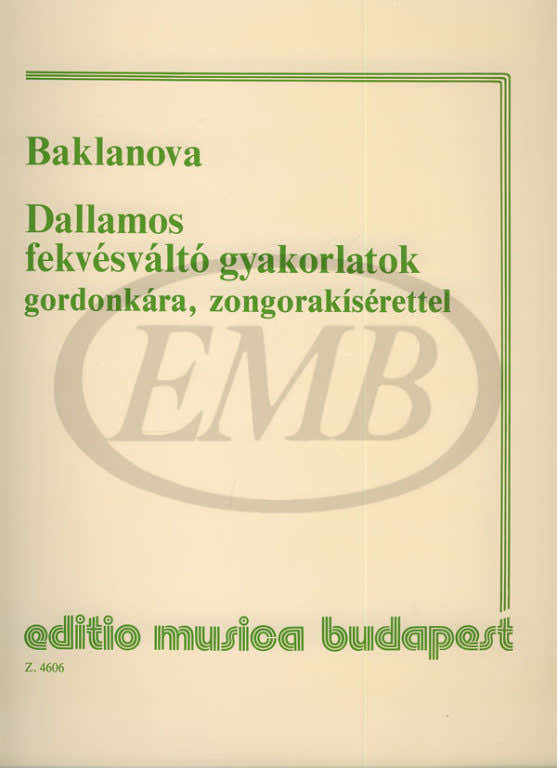 BAKLANOVA - DALLAMOS FEKVESVALTO GYAKORLATOK - VIOLONCELLE ET PIANO