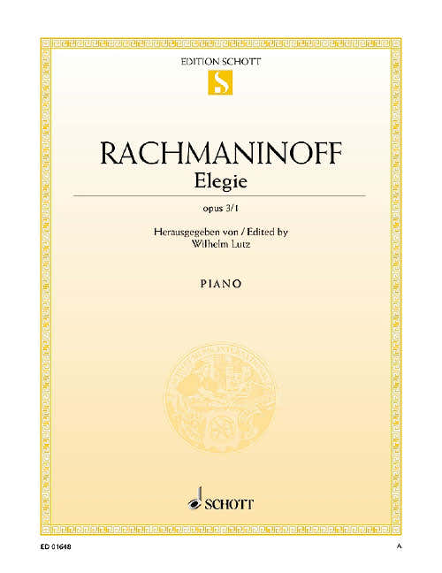 Rachmaninoff - Elégie Op. 3/1 - Piano