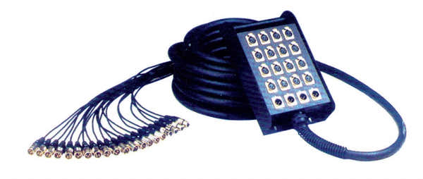 Yellow Cable Multipaire 16 XLR 4 XLR 10 M