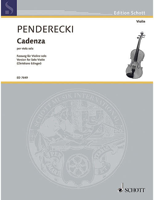 Penderecki - Cadenza - Violon