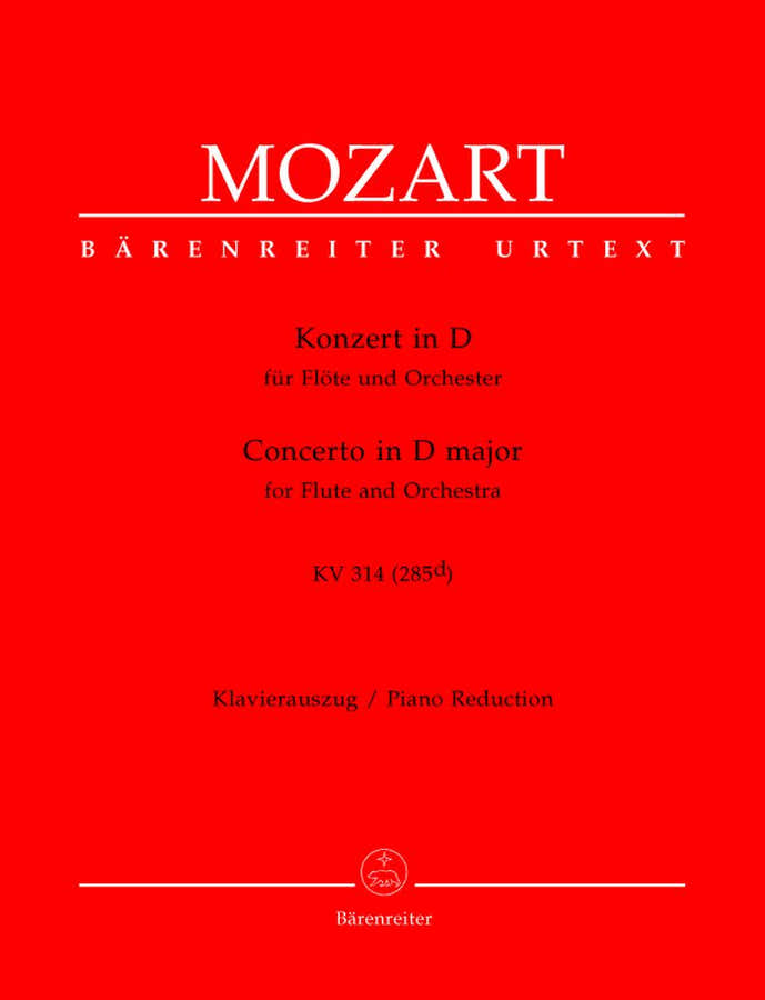 Moz W.A. - Concerto En Re Majeur Kv 314 (285D) - Flute Piano