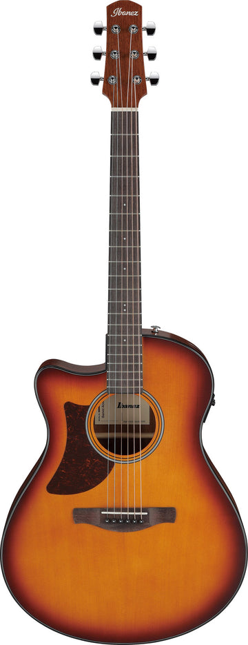 AAM50LCE-OLB Open Pore Light Brown Sunburst Top Natural Open Pore Back And Sides