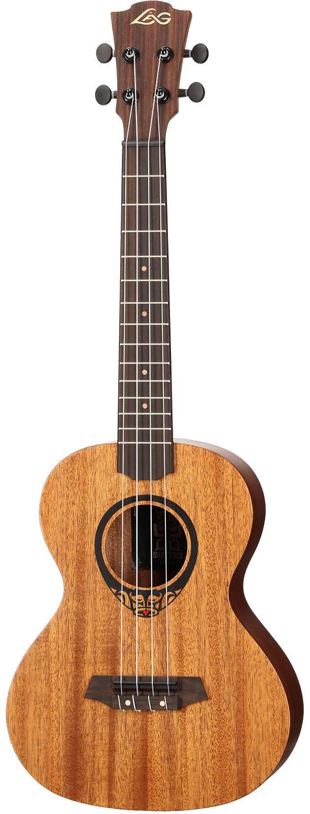 Tiki Tku110T Tenor-Ukulele Gewelfde Achterkant met Hoes