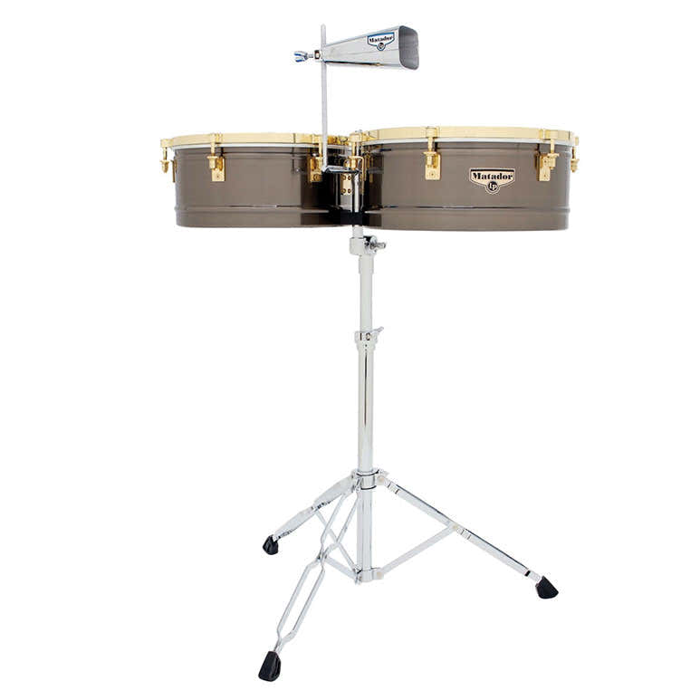 M257-BNG Timbales Matador 14"/15" Geborsteld Nikkel/gouden tint