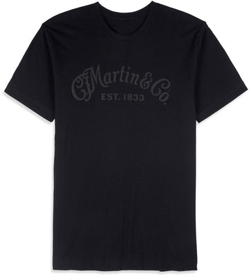 T-shirt Tone-on-Tone noir L