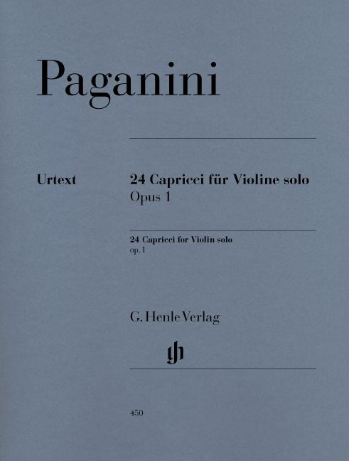 Paganini N. - 24 Capricci Op. 1 (notated And Annotated Version)