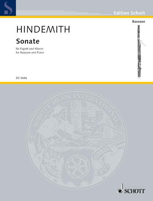 Hindemith Paul - Bassoon Sonata - Bassoon And Piano