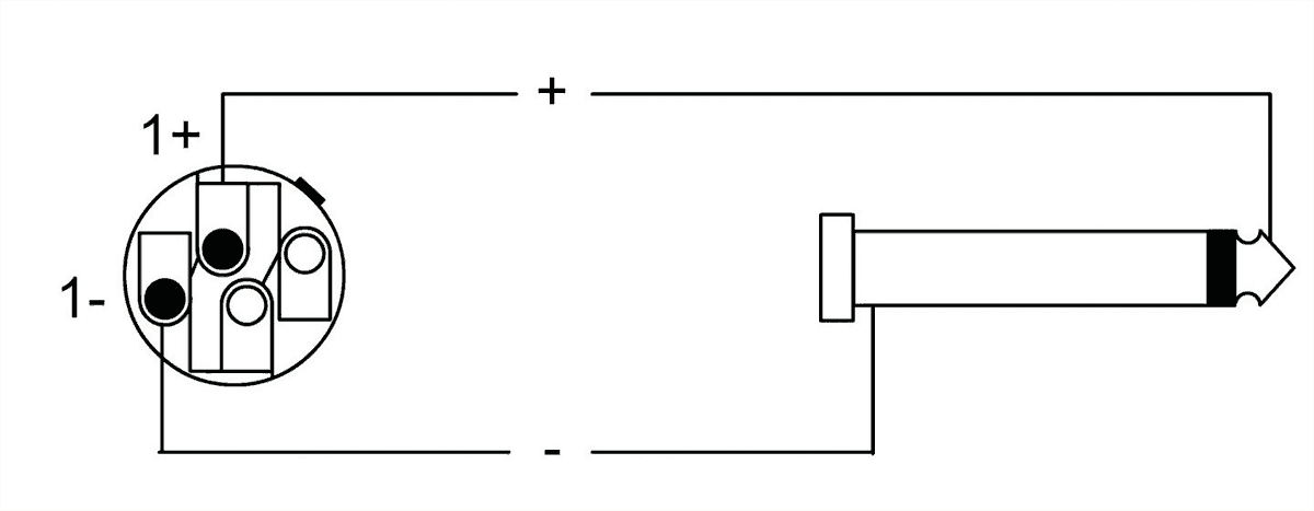 Câble H.P. Speakon 2 Points/jack 5 M