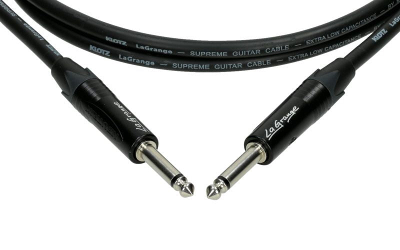 LA-grange Câble Instr. Noir 6M Jack Mono - Jack Mono