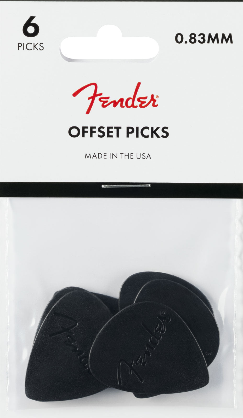Offset-plectrums zwart (6)