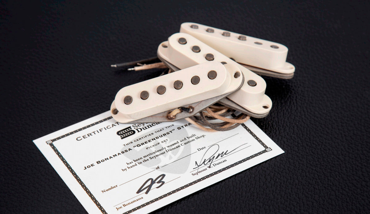 Micros Strat Custom Shop Joe Bonamassa Greenburst 64 édition limitée