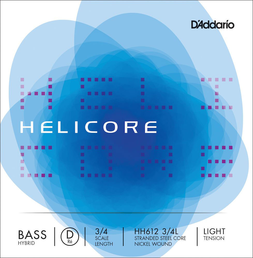 D'ADDARIO Corde (re) Hybride Helicore Manche 3/4 Light