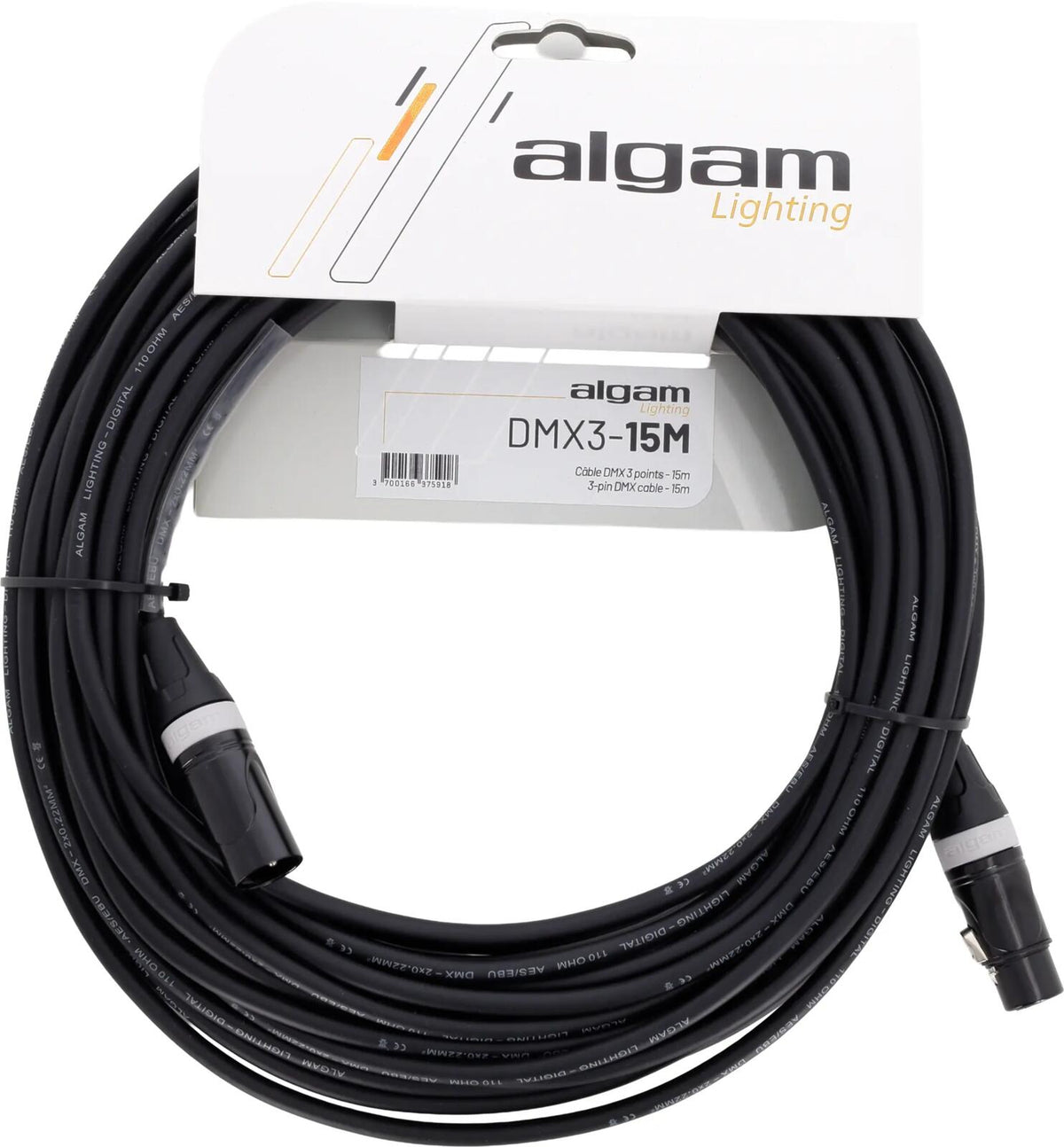 DMX-kabel 3-polig - 15M