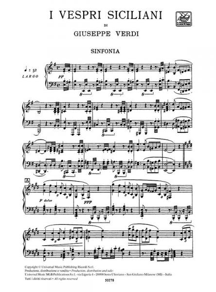 VERDI G. - VESPRI SICILIANI - CHANT ET PIANO