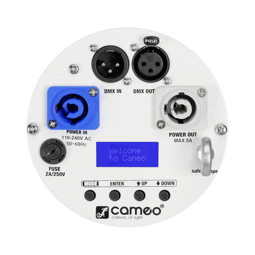 Studio PAR 64 CAN RGBWA + UV 12 W WH - PAR-projector 12 W LED RGBWA + UV 12 W Witte Behuizing