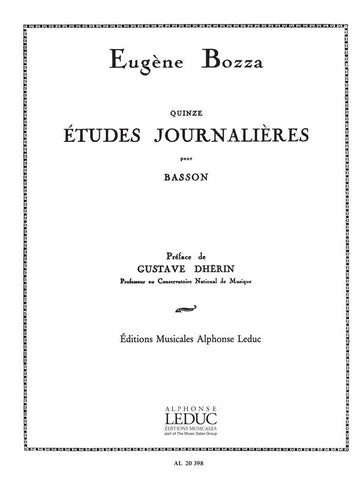 Bozza Eugene - 15 Etudes Journalieres Pour Basson