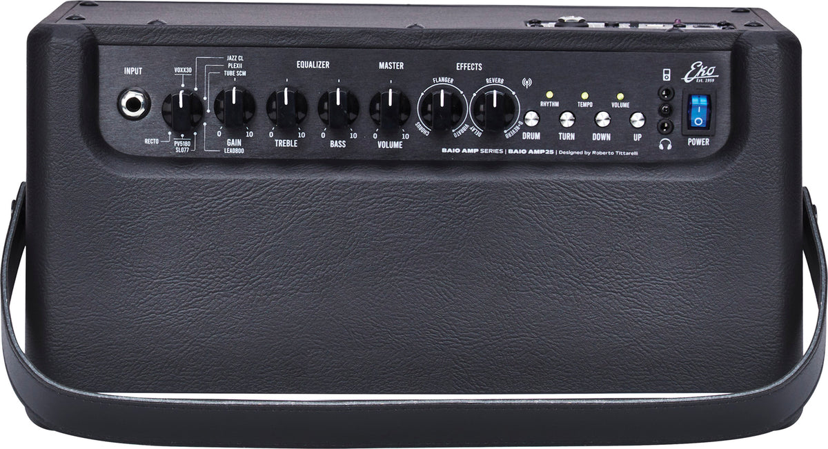 BAIO Amp 25 - compacte modelingversterker + effecten + drum + Bluetooth