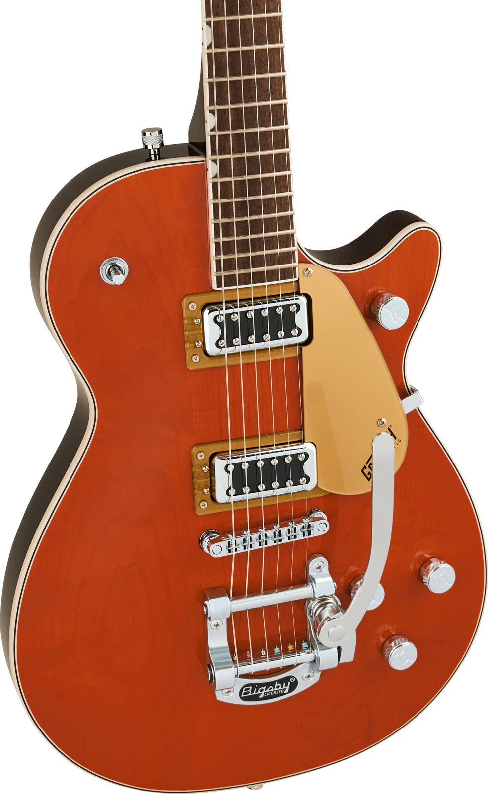 G5230T Electromatic Jet FT Single-Cut met Bigsby LRL Oranje gebeitst