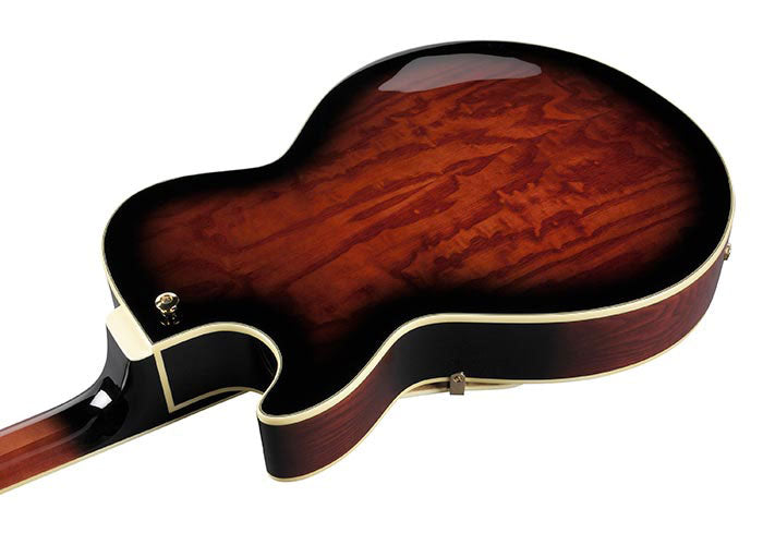 AG95QA-DBS Donkerbruine Sunburst Ag Artcore Expressionist