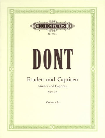 Dont Jacob - Etudes And Caprices Op.35 - Violin