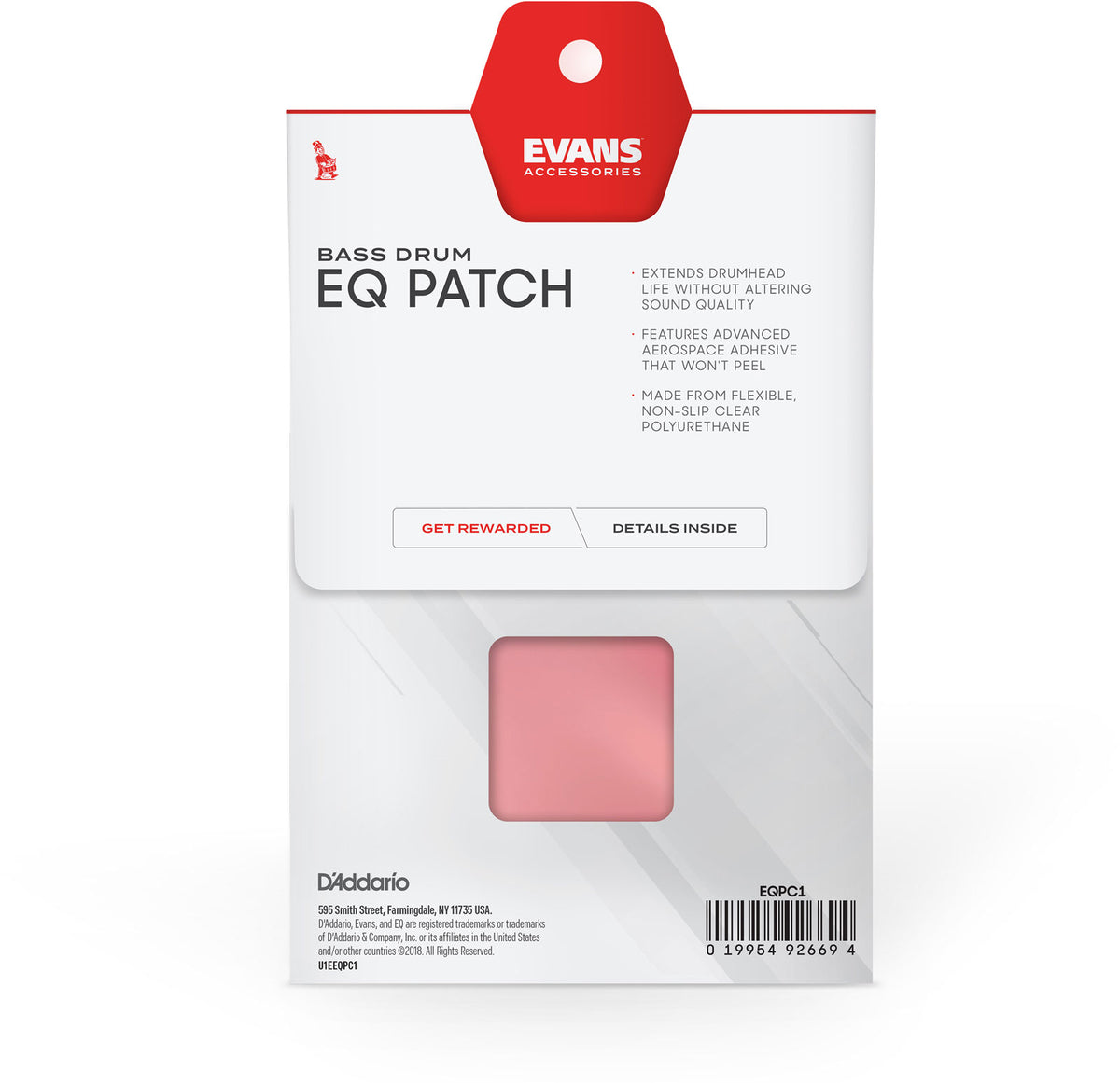 EQPC1 - Patch Voor Enkel Pedaal EQ Doorschijnend Plastic