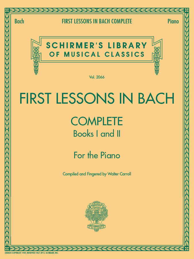 First Lessons In Bach 1 & 2 Complete - English version