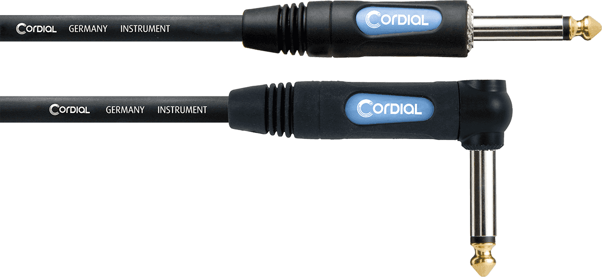 Cable Guitare Jack 6M Droit /Coudé