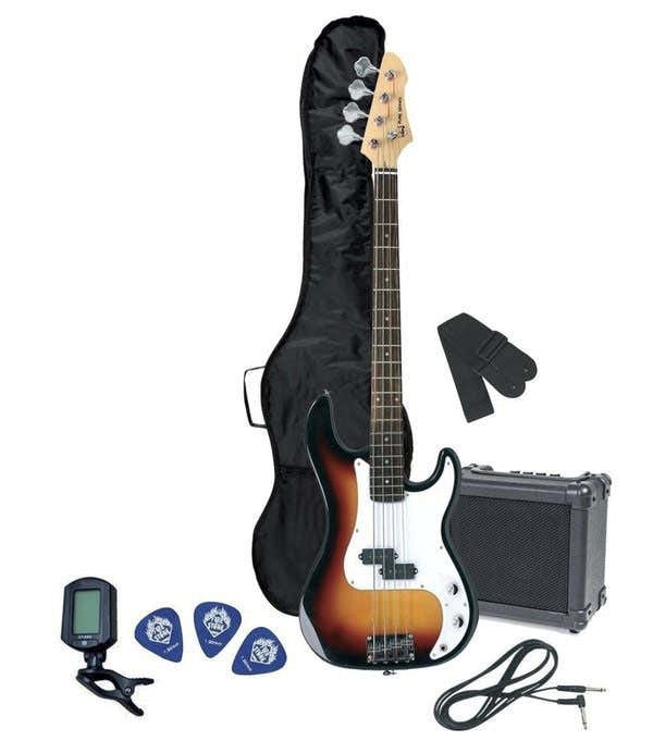 Basse Électrique Pack Basse Rcb-100 Sunburst 3 Tons