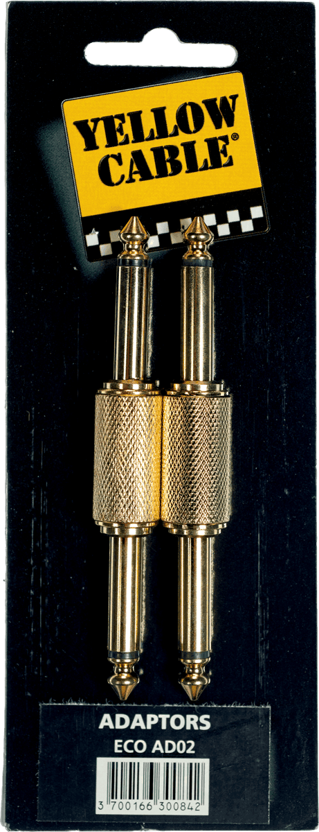 AD02 Adaptateur Jack Male Jack Male - Lot de 2