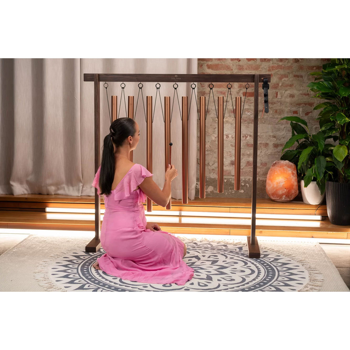 SBTSETM - Tube de bain sonore 8 pièces 440 Hz Bronze