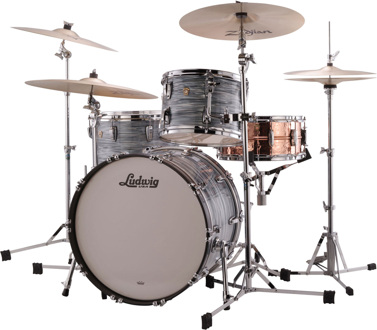 L84433Ax2Qwc - Classic Maple 24"/13"/16" - Vintage Blue Oyster