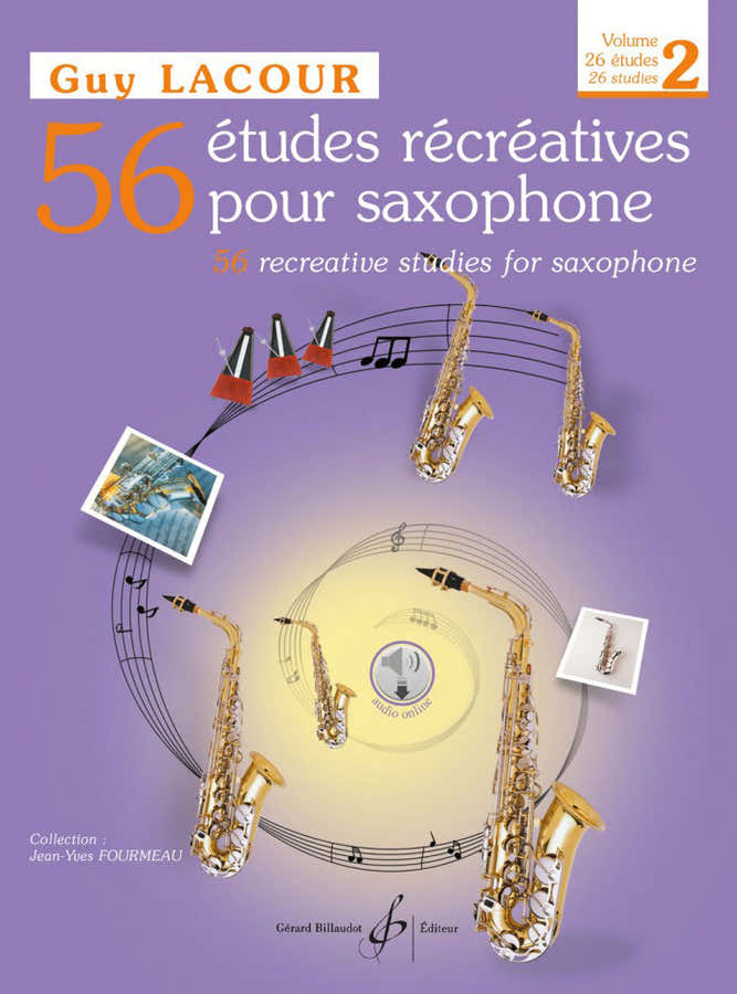 56 Études Récréatives Vol.2 Saxofoon - Lacour