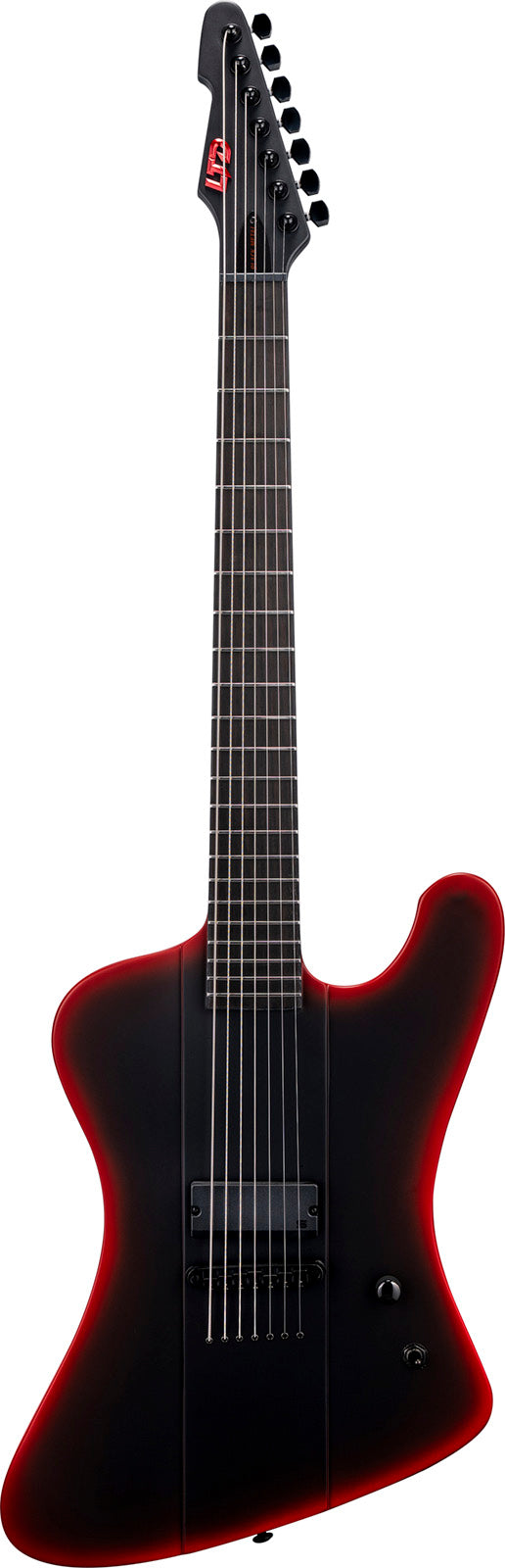 PHX-7 Baritone Black Metal Red Burst Satin