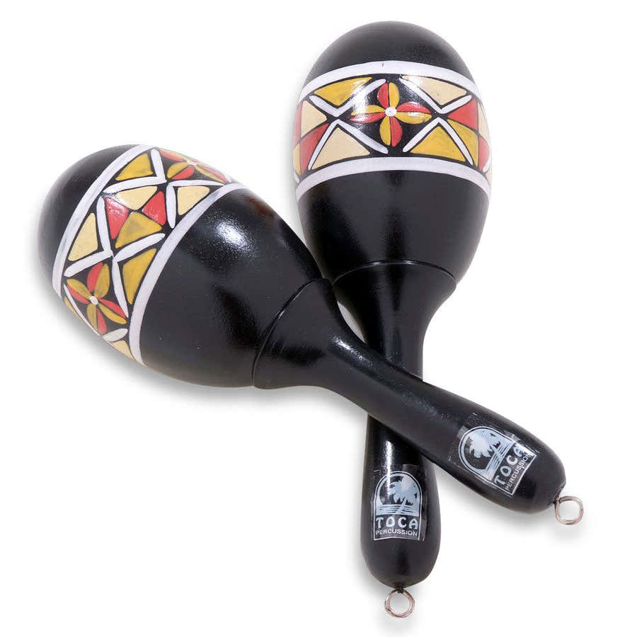 Maracas En Bois Peint - T3132
